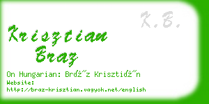 krisztian braz business card